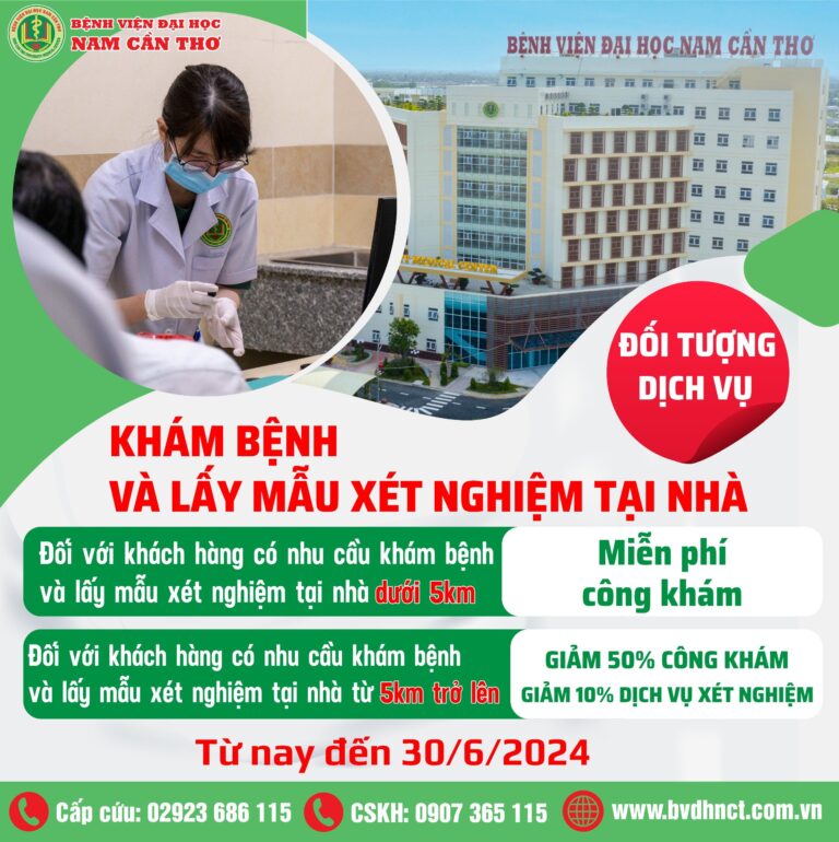 KHÁM BỆNH VÀ LẤY MẪU XÉT NGHIỆM TẠI NHÀ