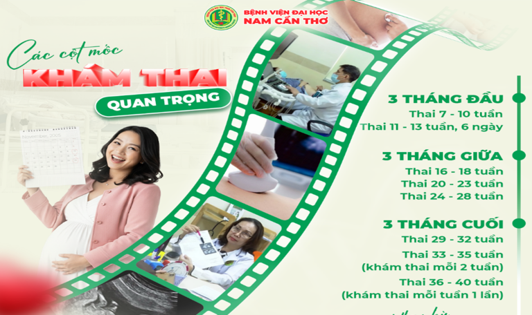Các cột mốc khám thai quan trọng