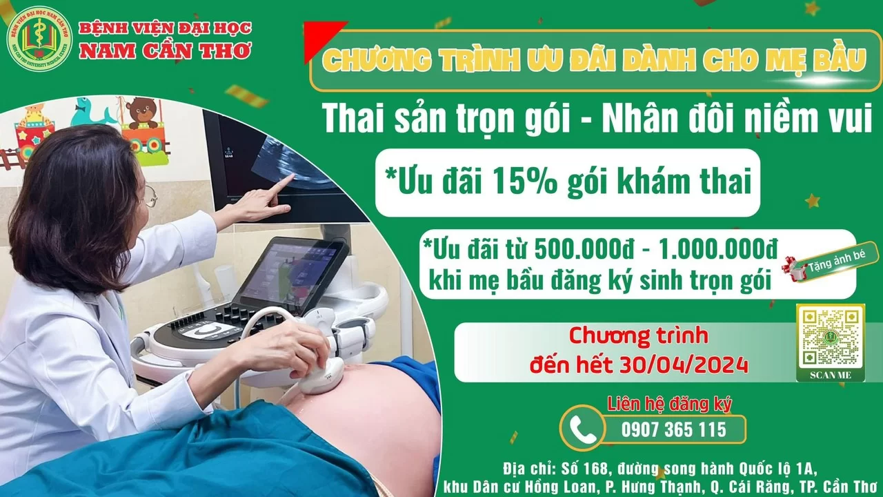 THAI SẢN TRỌN GÓI – NHÂN ĐÔI NIỀM VUI - CHƯƠNG TRÌNH ƯU ĐÃI LÊN ĐẾN 1.000.000 ĐỒNG DÀNH CHO MẸ BẦU 