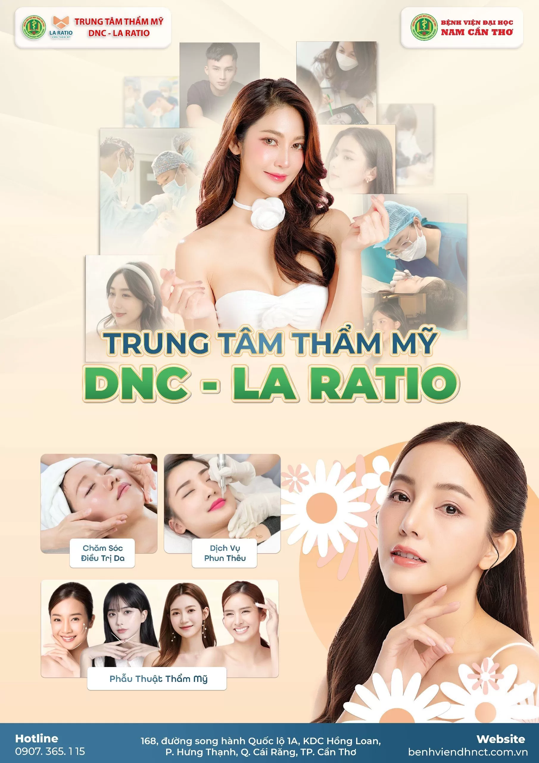 CÁC DỊCH VỤ CÓ TẠI TRUNG TÂM THẨM MỸ DNC - LA RATIO