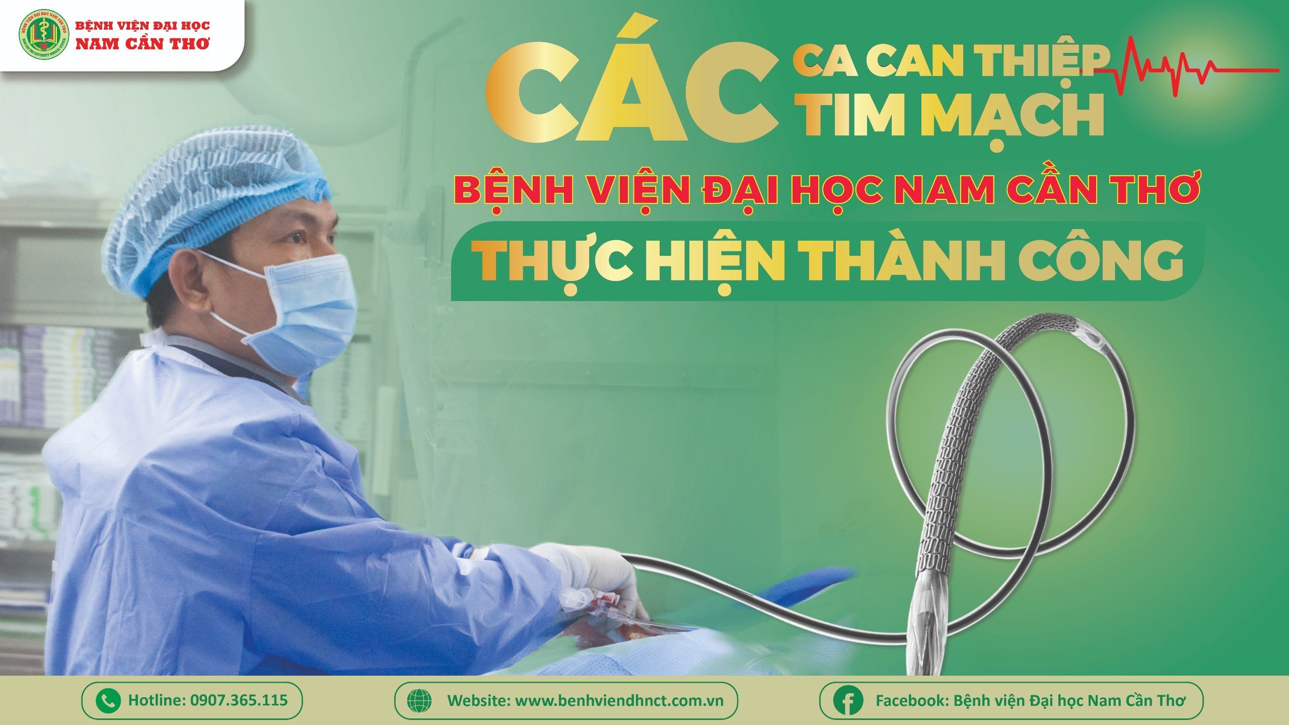 THỰC HIỆN CAN THIỆP HƠN 7000 CA CAN THIỆP TIM MẠCH – BS. CKII TRẦN CHÍ DŨNG - Phó trưởng Khoa Tim mạch và Can thiệp Tim mạch Bệnh viện Đại học Nam Cần Thơ