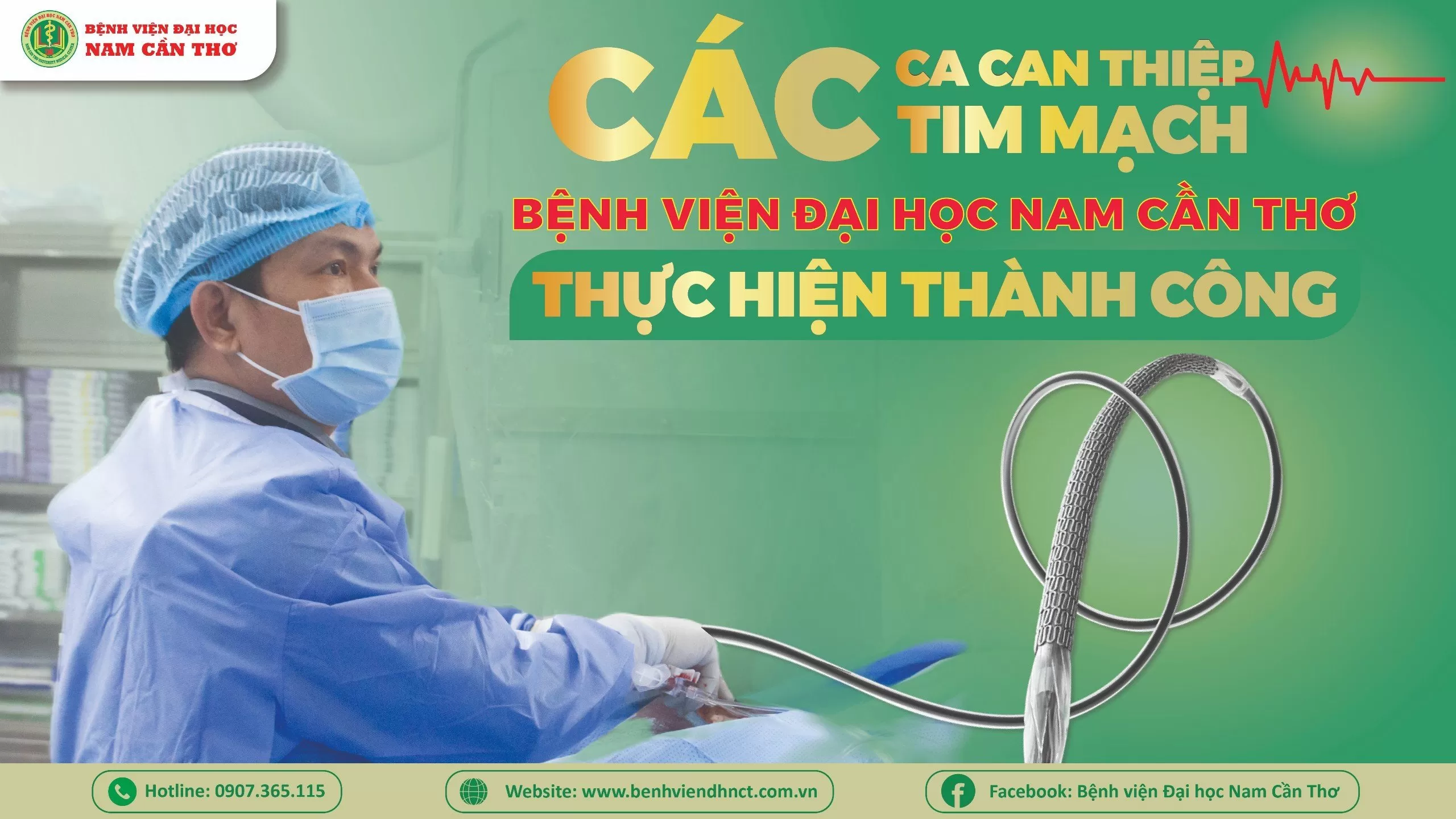 THỰC HIỆN CAN THIỆP HƠN 7000 CA CAN THIỆP TIM MẠCH – BS. CKII TRẦN CHÍ DŨNG - Phó trưởng Khoa Tim mạch và Can thiệp Tim mạch Bệnh viện Đại học Nam Cần Thơ