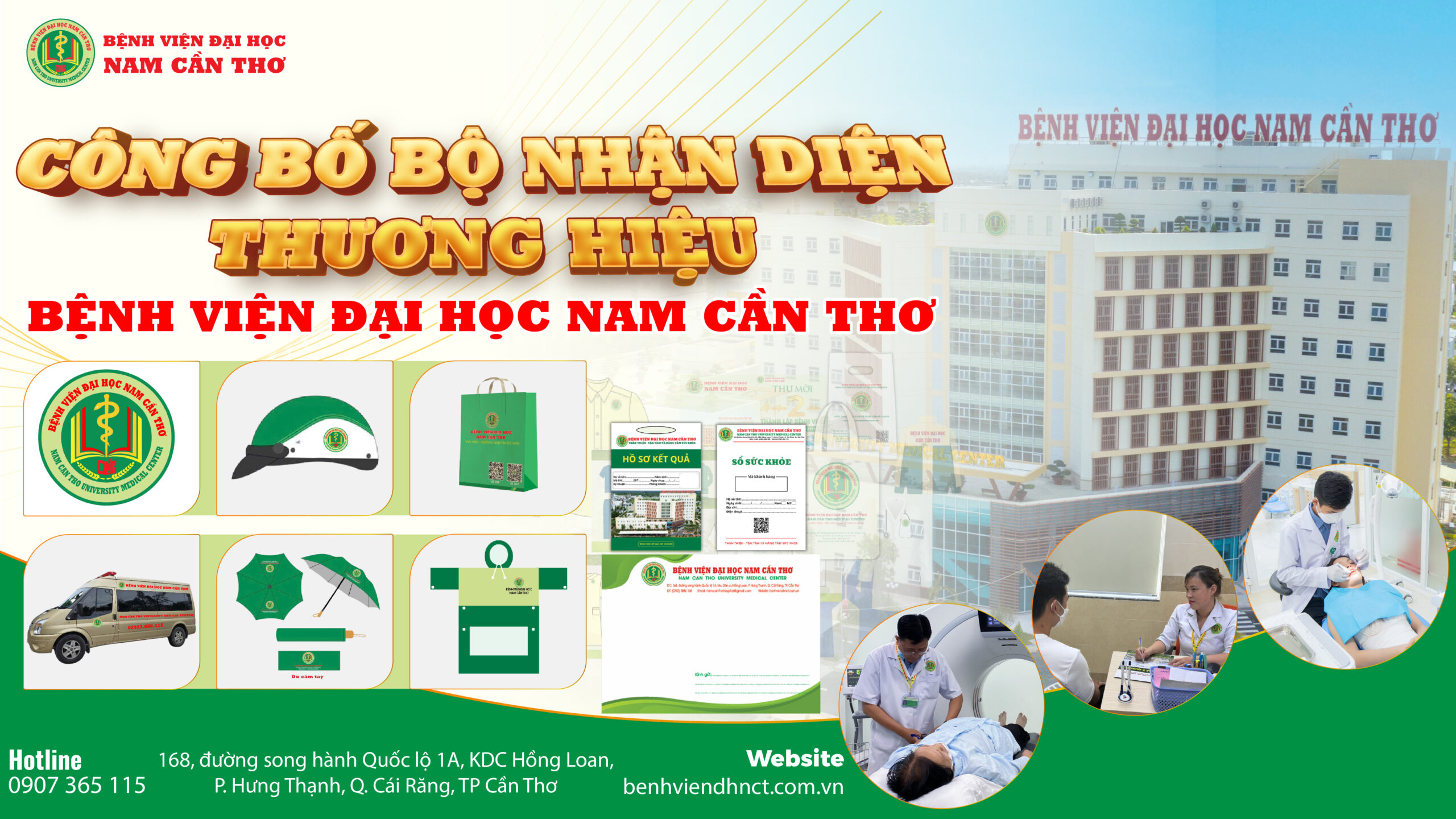 BỘ NHẬN DIỆN THƯƠNG HIỆU BỆNH VIỆN ĐẠI HỌC NAM CẦN THƠ