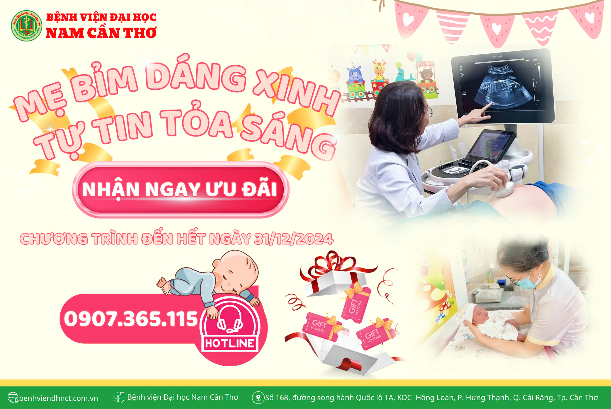 MẸ BỈM DÁNG XINH – TỰ TIN TỎA SÁNG CÙNG BỆNH VIỆN ĐẠI HỌC NAM CẦN THƠ