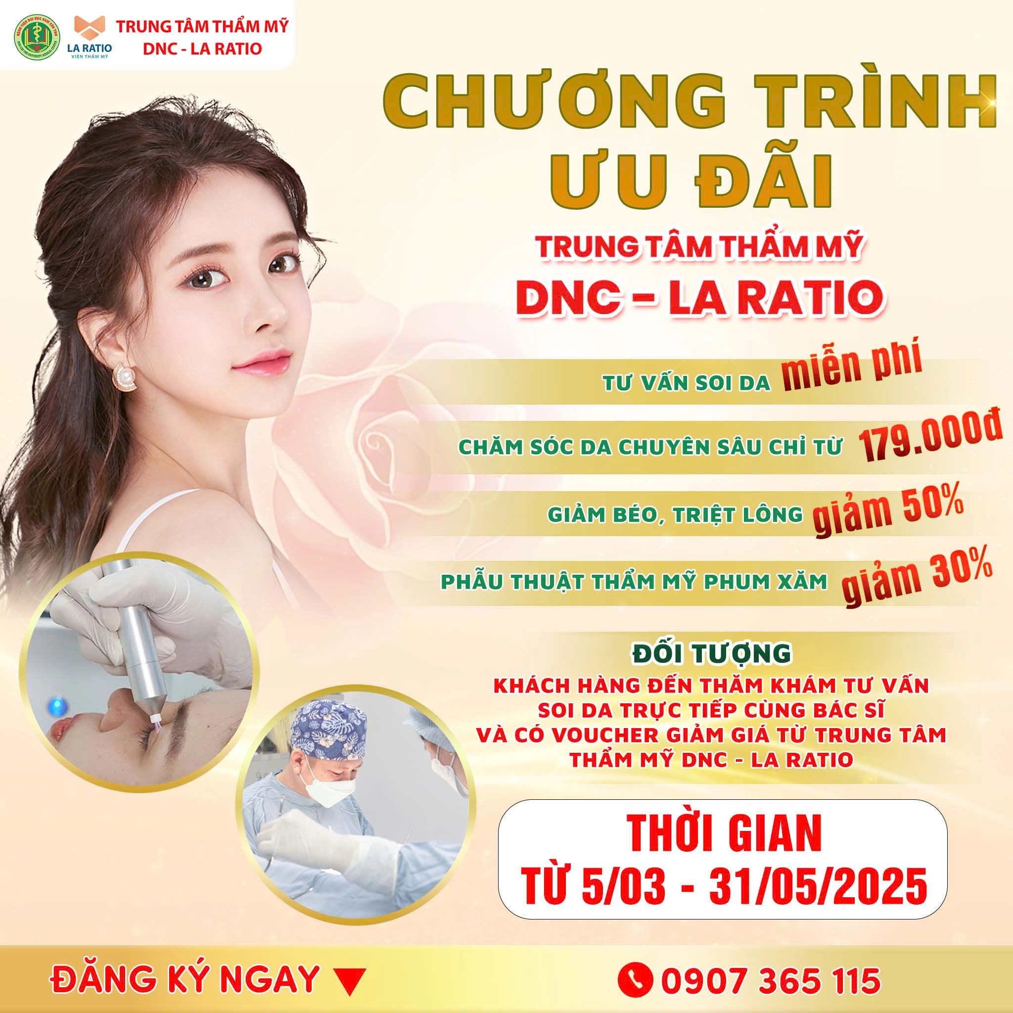 🟢SIÊU ƯU ĐÃI LÀM ĐẸP – CHĂM SÓC DA VÀ THẨM MỸ VỚI GIÁ CỰC SỐC!