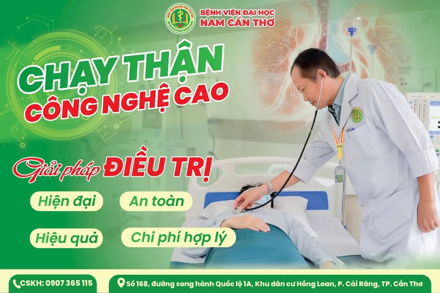 ĐƠN NGUYÊN THẬN NHÂN TẠO BỆNH VIỆN ĐẠI HỌC NAM CẦN THƠ: GIẢI PHÁP ĐIỀU TRỊ HIỆN ĐẠI, HIỆU QUẢ, AN TOÀN