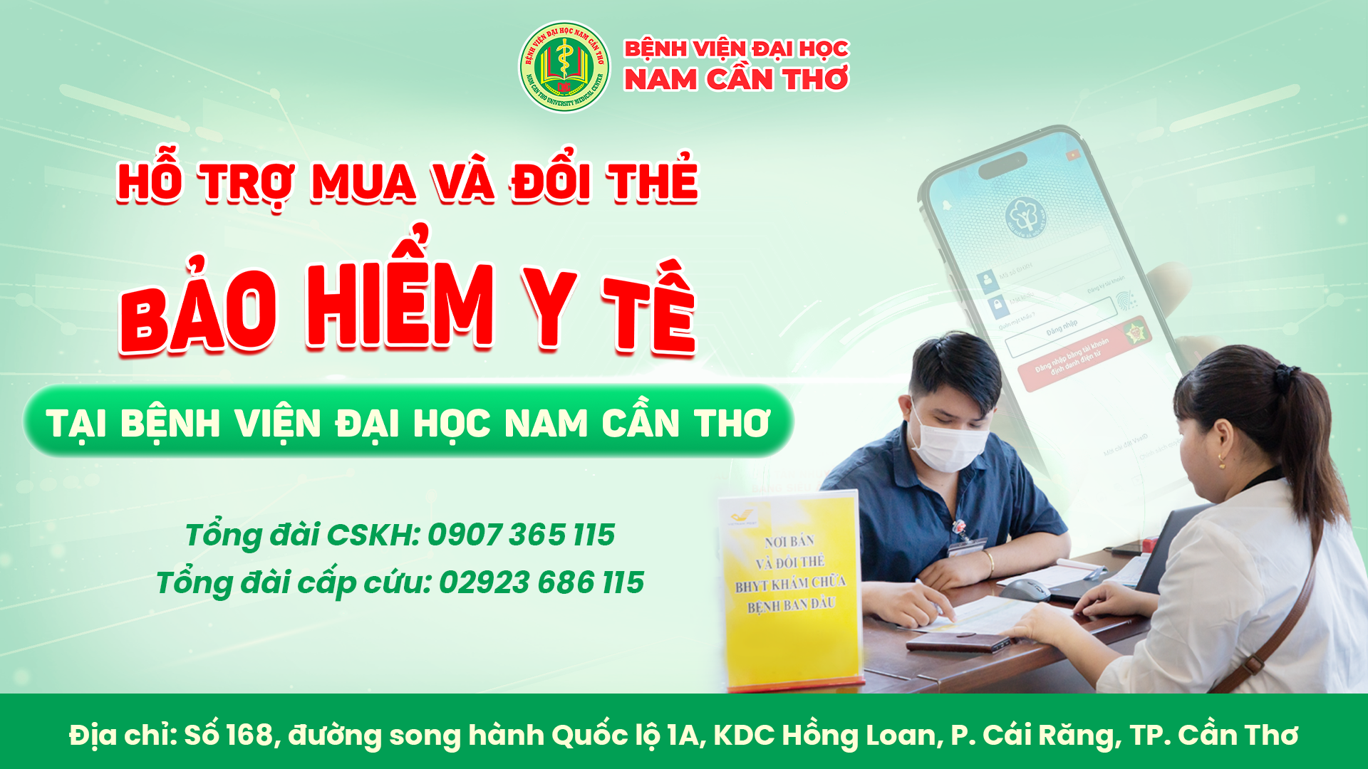 HỖ TRỢ MUA VÀ ĐỔI THẺ BẢO HIỂM Y TẾ TẠI BỆNH VIỆN ĐẠI HỌC NAM CẦN THƠ 1 dang ky bao hiem y te kich ngang